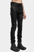 Stretch leather pants