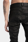 Stretch leather pants