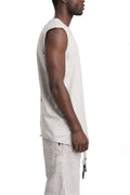 69 By Isaac Sellam | SS26 - Contrast cotton tank top, Alu BARDEUR