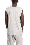 69 By Isaac Sellam | SS26 - Contrast cotton tank top, Alu BARDEUR