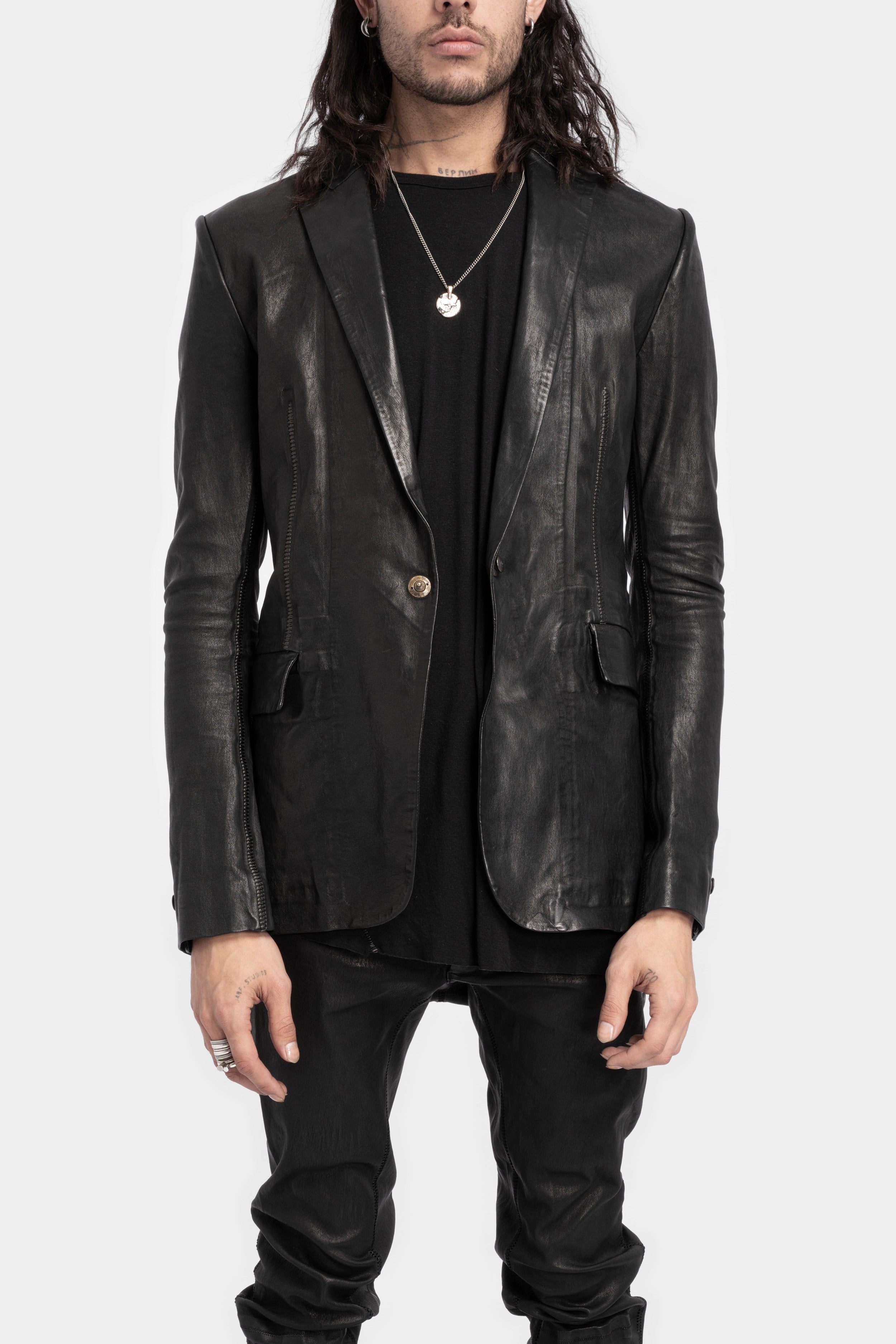 ジャケット ISAAC SELLAM Women Jackets LPRUDENTENEOE25NOIR Black Isaac Sellam Experience Prudent Leather Jacket | Black