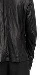 SAN263-1 | SS26 - Lamb leather fencing jacket, SS26-0101-BK