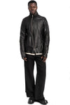 SAN263-1 | SS26 - Lamb leather fencing jacket, SS26-0101-BK