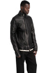 SAN263-1 | SS26 - Lamb leather fencing jacket, SS26-0101-BK