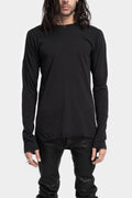 69 by Isaac Sellam | AW24 - Semi Raglan long sleeve T-Shirt, Black