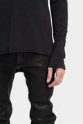 69 by Isaac Sellam | AW24 - Semi Raglan long sleeve T-Shirt, Black