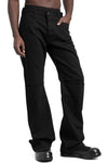 SAN263-1 | SS26 - Slit Knee Jeans,  SS26-0403-BK