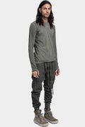 69 by Isaac Sellam | AW24 - Semi Raglan long sleeve T-Shirt, Army green