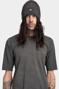 Wool blend beanie, Plomb