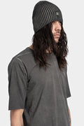 Wool blend beanie, Plomb