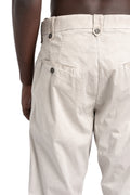 Masnada | SS26 - Baggy Long Dart Trousers, Off White M3681