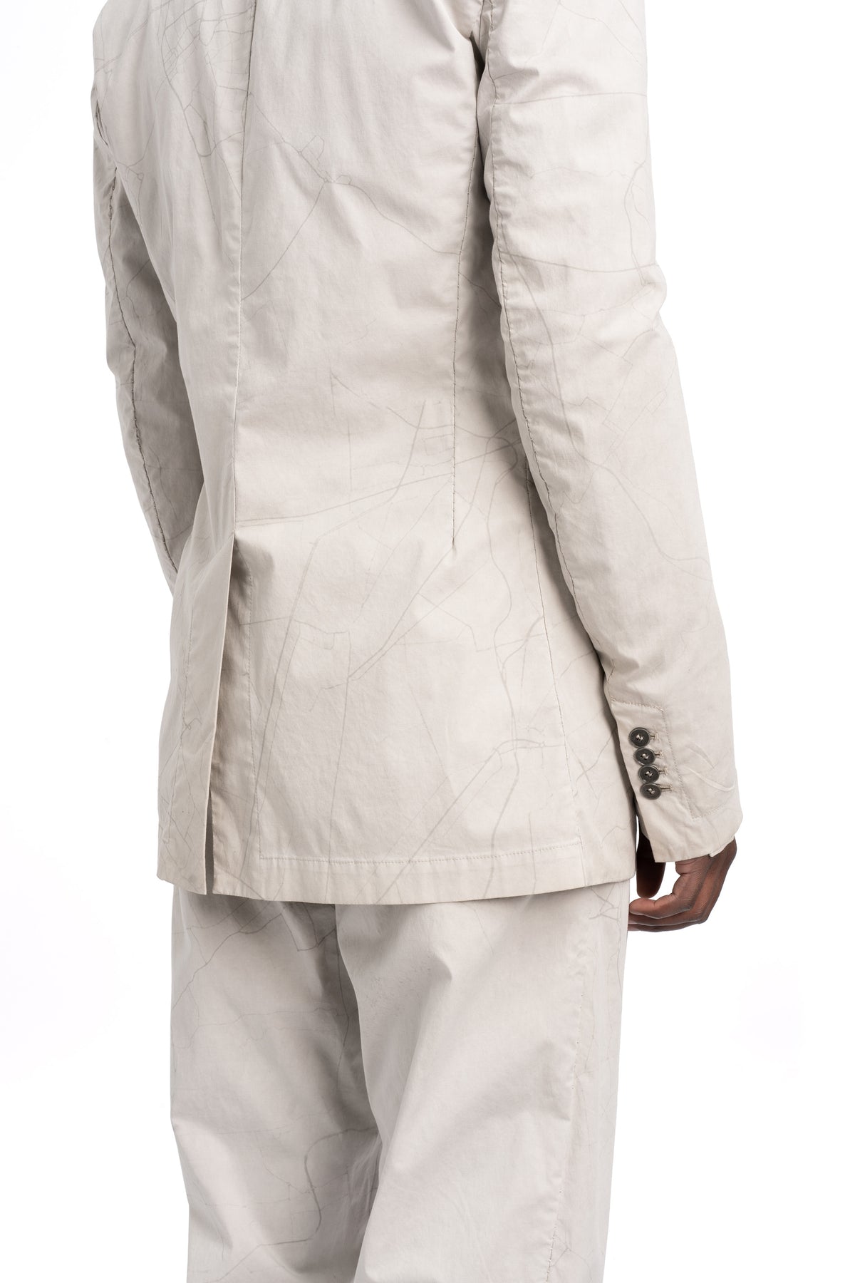 Masnada | SS26 - Single Back Vent Jacket, Off White M3680