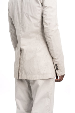 Masnada | SS26 - Single Back Vent Jacket, Off White M3680