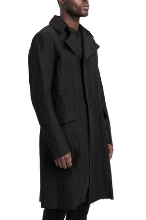 Masnada | SS26 - Crunchy Linen Double Breasted Trenchcoat, M3600