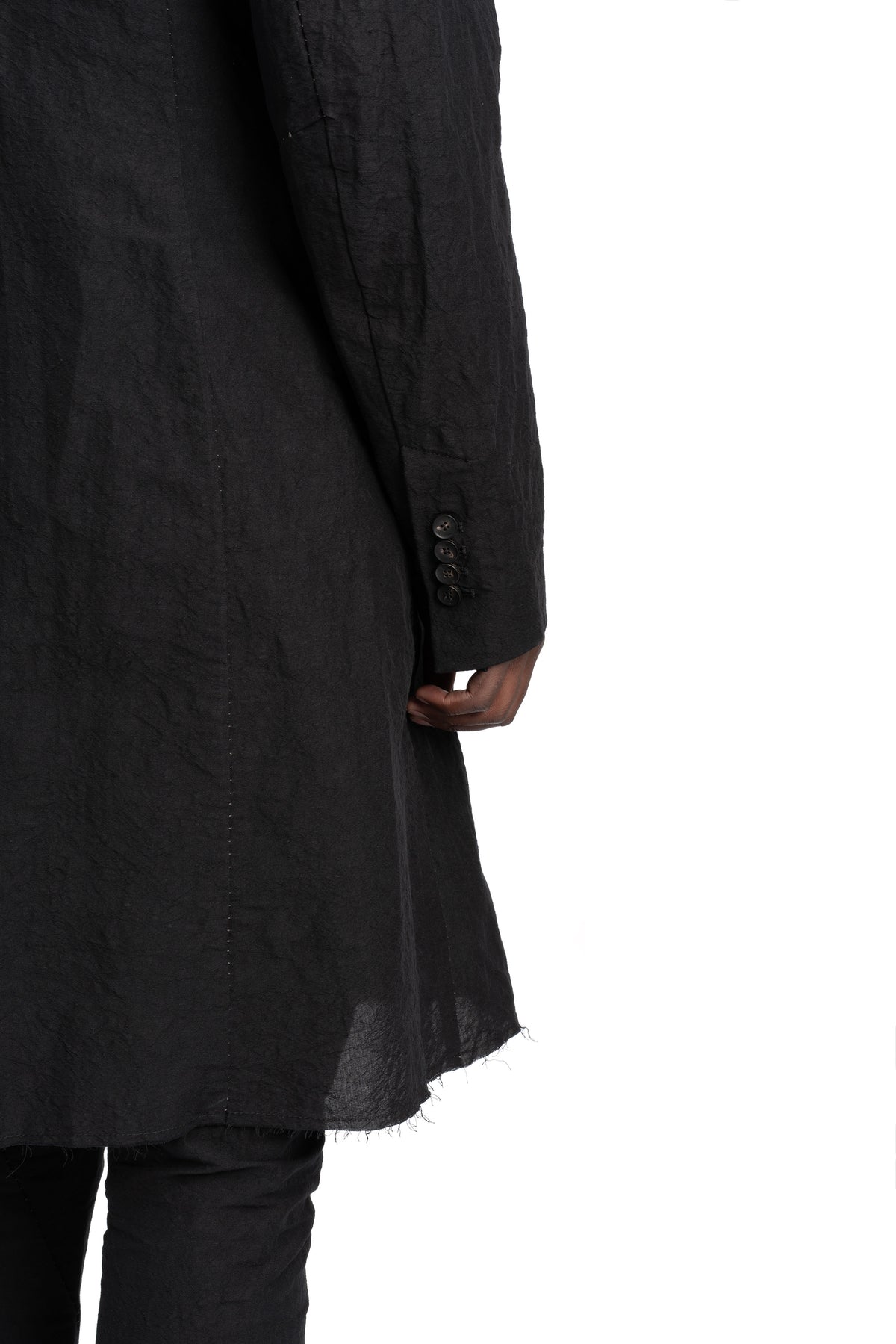 Masnada | SS26 - Crunchy Linen Double Breasted Trenchcoat, M3600