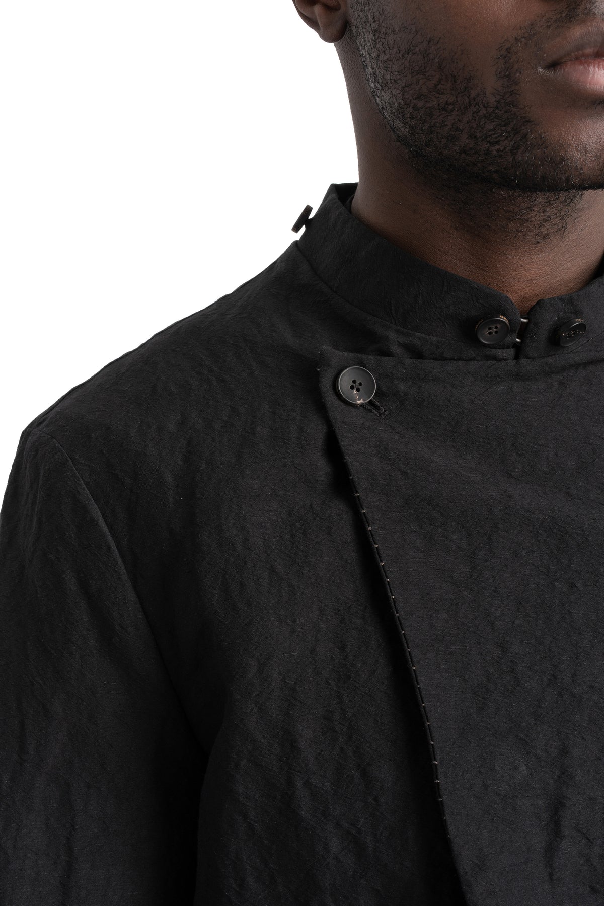 Masnada | SS26 - Crunchy Linen Double Breasted Trenchcoat, M3600