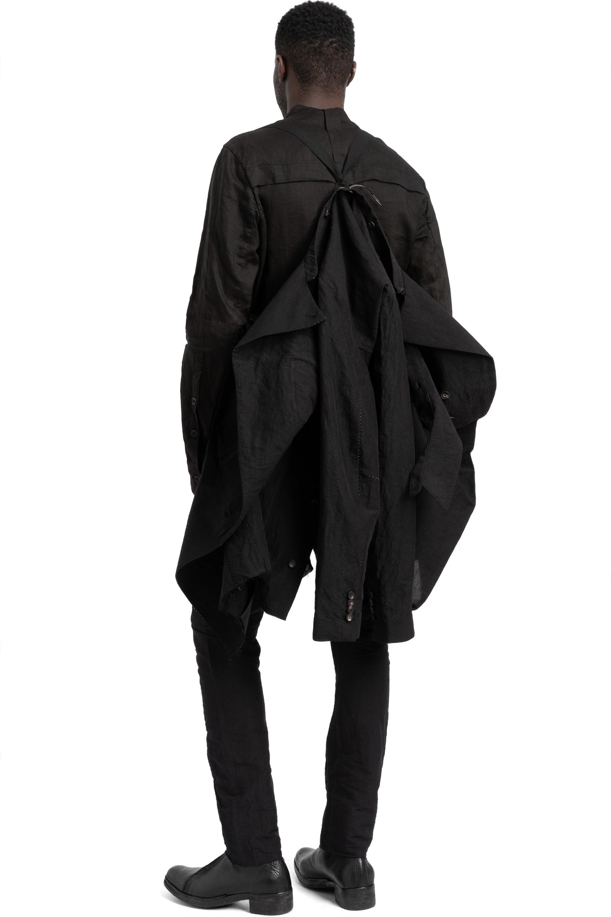 Masnada | SS26 - Crunchy Linen Double Breasted Trenchcoat, M3600