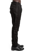 Masnada | SS26 - Woven Ramie Trousers, Black M3674