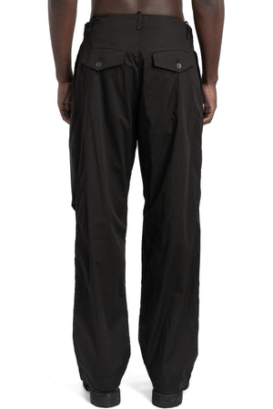 Masnada | SS26 - Large Leg Box Pleat Trousers, Black M3682