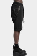 P34 - Drop crotch asymmetrical shorts