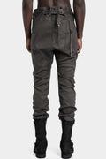 P4C - Asymmetrical fly baggy jeans, Carbon coated