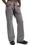 SAN263-1 | SS26 - Layered Hem Sweatpants, Grey SS26-0607-GY