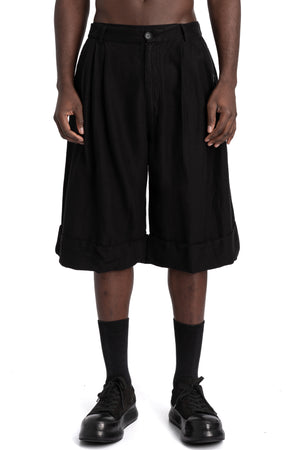 Andrea Yaaqov | SS26 - Wide cotton shorts, 26MPAK02