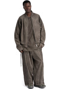 Andrea Ya'aqov | SS26 - Cotton sweat bomber, Smoked brown 26MPAK04T