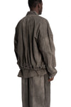 Andrea Ya'aqov | SS26 - Cotton sweat bomber, Smoked brown 26MPAK04T