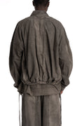 Andrea Ya'aqov | SS26 - Cotton sweat bomber, Smoked brown 26MPAK04T