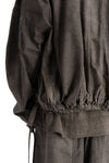 Andrea Ya'aqov | SS26 - Cotton sweat bomber, Smoked brown 26MPAK04T
