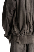 Andrea Ya'aqov | SS26 - Cotton sweat bomber, Smoked brown 26MPAK04T