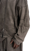 Andrea Ya'aqov | SS26 - Cotton sweat bomber, Smoked brown 26MPAK04T