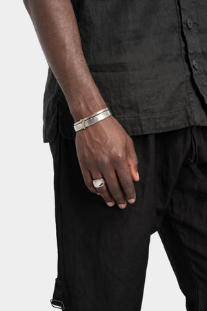 Gold taged silver cuff