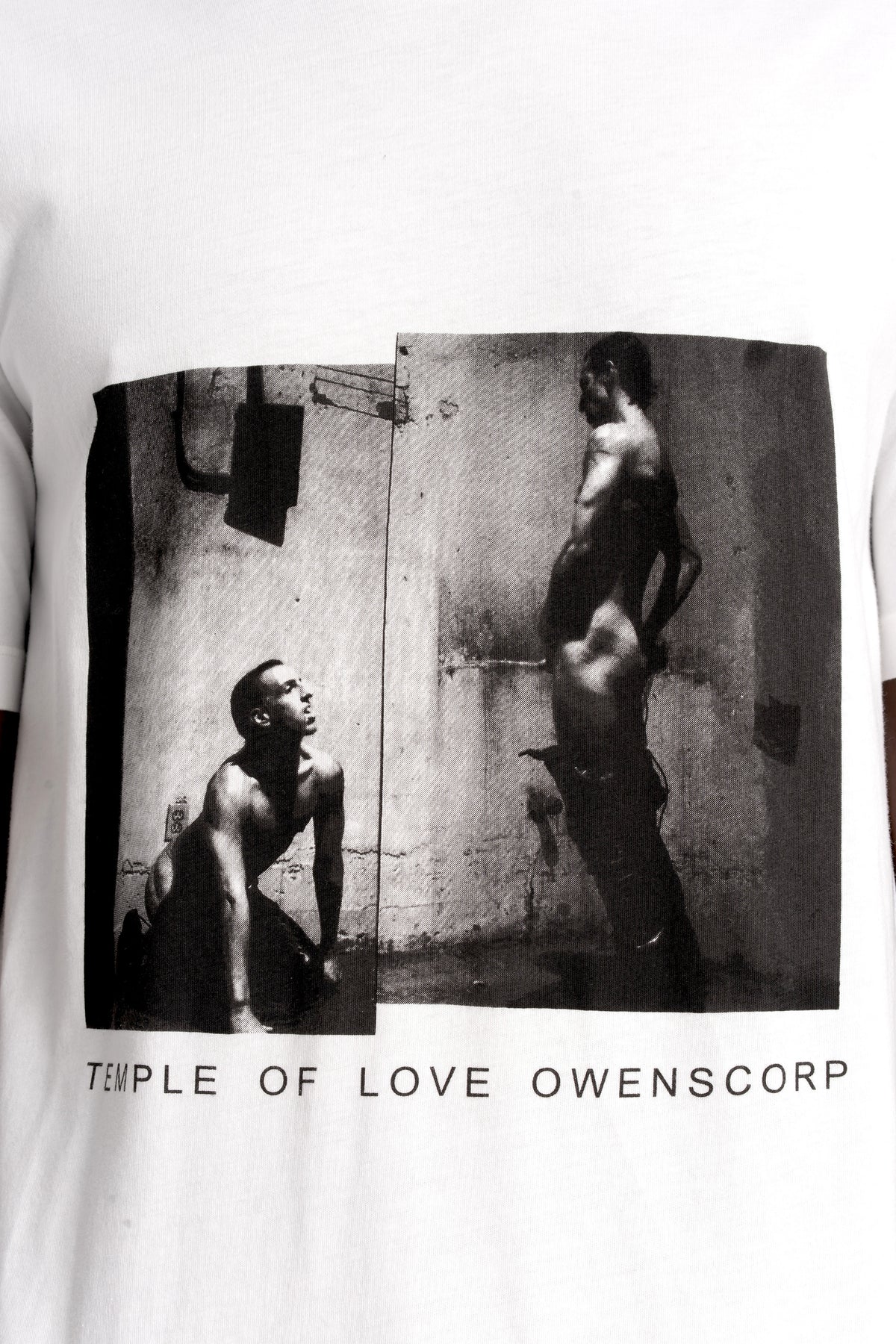 Rick Owens DRKSHDW | SS26 - Level tee, White RN / Rick Piss print DU01F4250 RNEP6P 1109