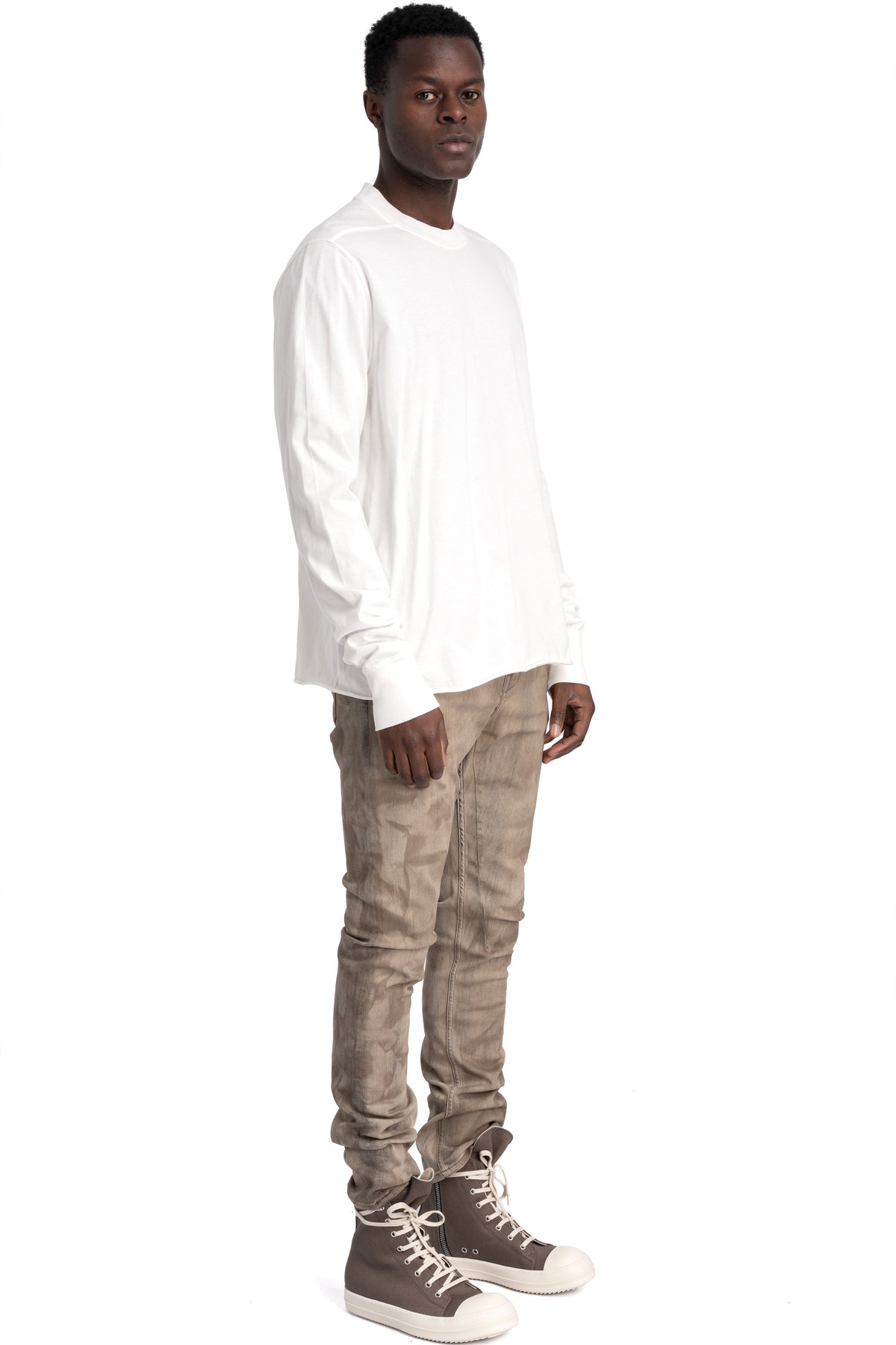 Rick Owens DRKSHDW | SS26 Temple - Crewneck sweatshirt, RNP / White DU01F4279 RNP 11