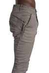 Masnada | SS26 - Stretch Slim Curved Legs Pants, Nimbus Grey M3653