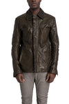 Incarnation | Hidden zip horse leather shirt jacket, 11-42007