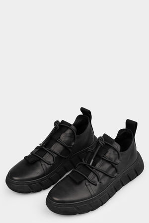 Puro | SS25 Low top laced leather sneakers - POWER HOUR