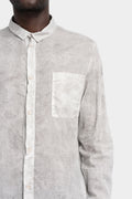 Lightweight over-dyed marble shirt