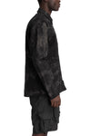 JG1 | SS26 - Shelter zip up shirt, Inversion dye 15 MOON