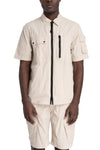 JG1 | SS26 - Hybrid utility short sleeve shirt, Ivory 14
