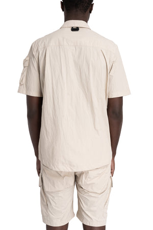 JG1 | SS26 - Hybrid utility short sleeve shirt, Ivory 14