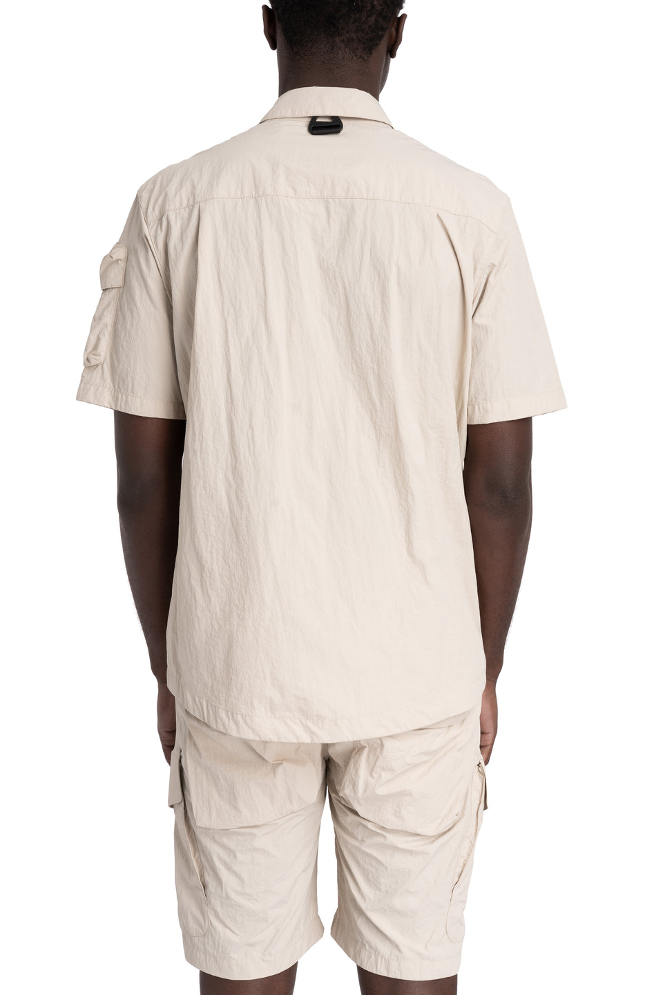 Hybrid utility short sleeve shirt, Ivory
