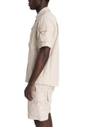 JG1 | SS26 - Hybrid utility short sleeve shirt, Ivory 14
