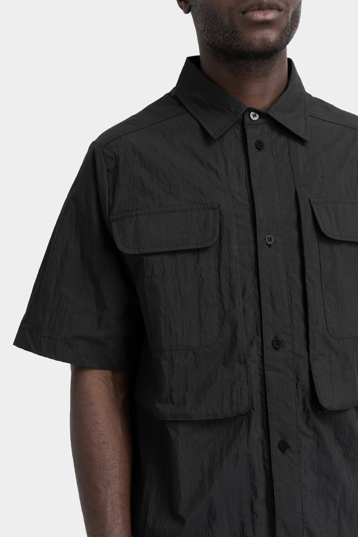 GALL Laboratories | SS25 - Stacked texture cargo short sleeve shirt 33