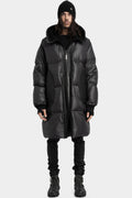 Hooded down parkas
