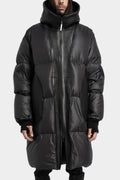 Hooded down parkas