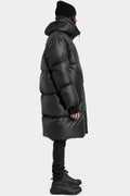 Hooded down parkas