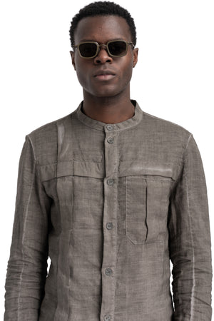 Rigards x The Viridi-Anne| RG2004TVA Clip sunglasses - Antique bronze / olive / dark grey lens
